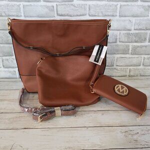 MKF Collection by Mia K Ultimate Hobo Bag Crossbody and Wallet Set Casual NEW